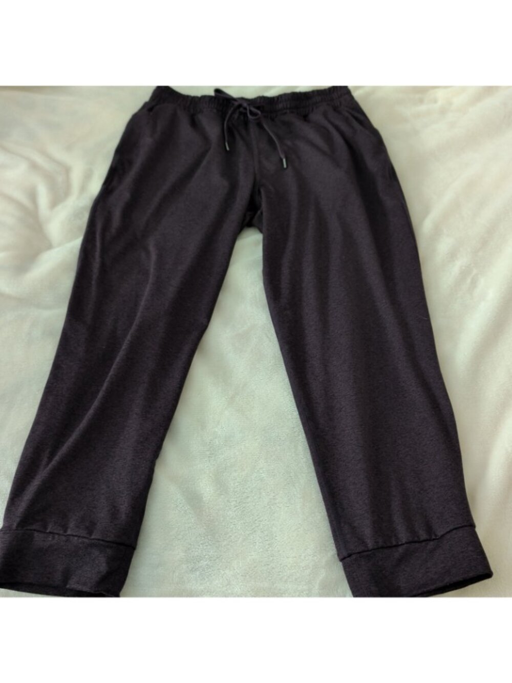 Quince SuperSoft Joggers Womens Size M Heather Purple Drawstring Waist-lp - Picture 3 of 10